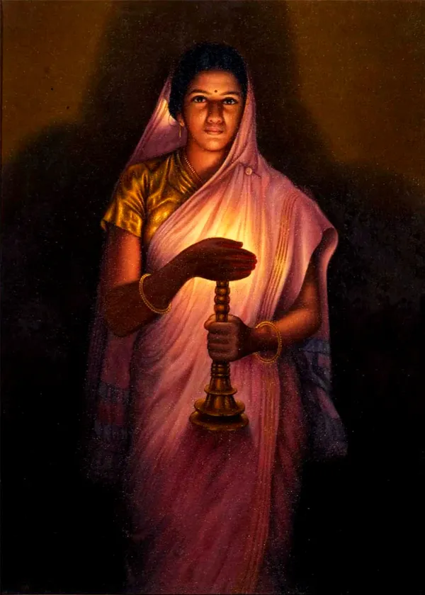 Glow_of_Hope,_A_Painting_by_S._L._Haldankar,_Unframed_Canvas,_Wall_Decor