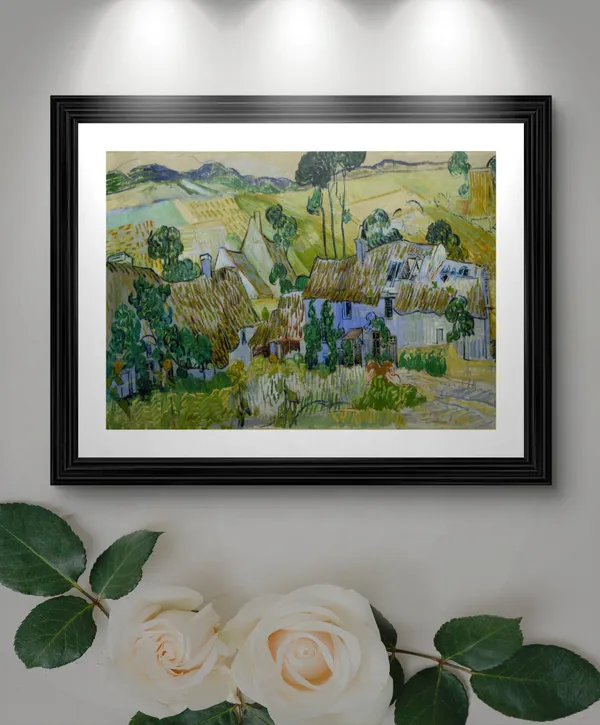 *The_Sower_&_Farms_Near_Auvers,_Van_Gogh_Paintings,_Set_of_2,_Framed,_Wall_D�cor,_Multicolor