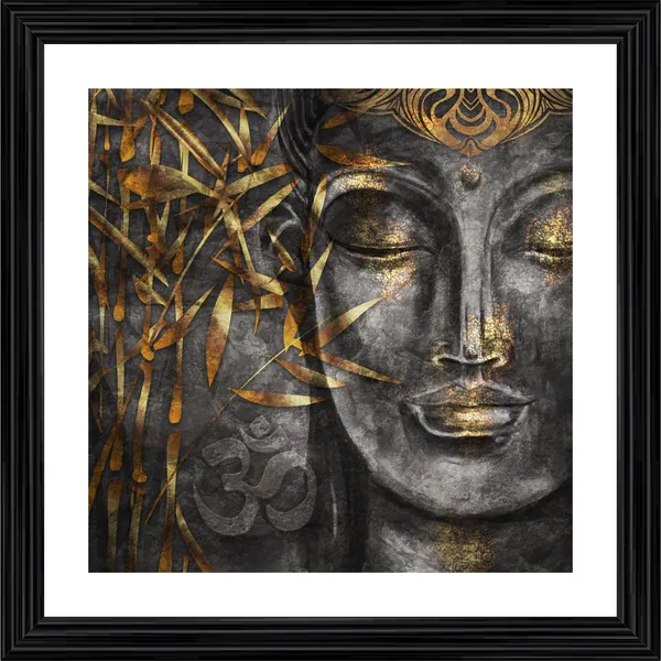 Bhagwan_Buddha,_Indian_Traditional_Painting,_Framed,_Wall_D�cor,_Multicolor
