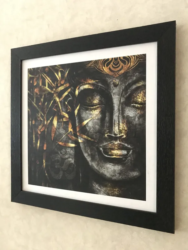 Bhagwan_Buddha,_Indian_Traditional_Painting,_Framed,_Wall_D�cor,_Multicolor
