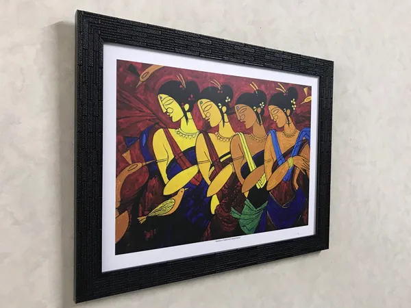 Dancing_Women_,_Indian_Traditional_Painting,_Framed,_Wall_D�cor,_Multicolor