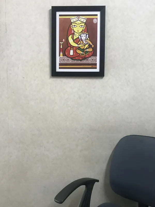 *Ganesh-Parvati*_-_A_Jamini_Roy_Painting,_Framed_Wall_Decor,_Multicolor