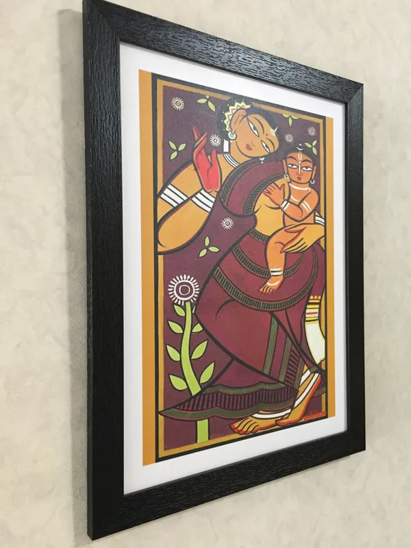 *Mother_and_Child_2*_-_A_Jamini_Roy_Painting,_Framed_Wall_Decor,_Multicolor