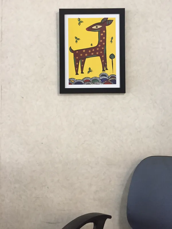 *Deer*_-_A_Jamini_Roy_Painting,_Framed_Wall_Decor,_Multicolor