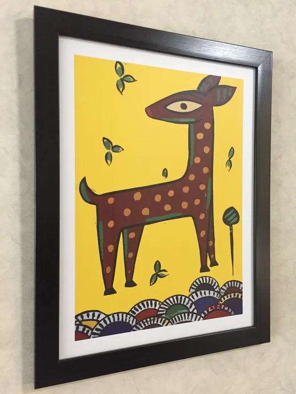 *Deer*_-_A_Jamini_Roy_Painting,_Framed_Wall_Decor,_Multicolor