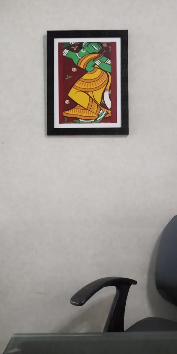 *Dancing_Woman_1*_-_A_Jamini_Roy_Painting,_Framed_Wall_Decor,_Multicolor