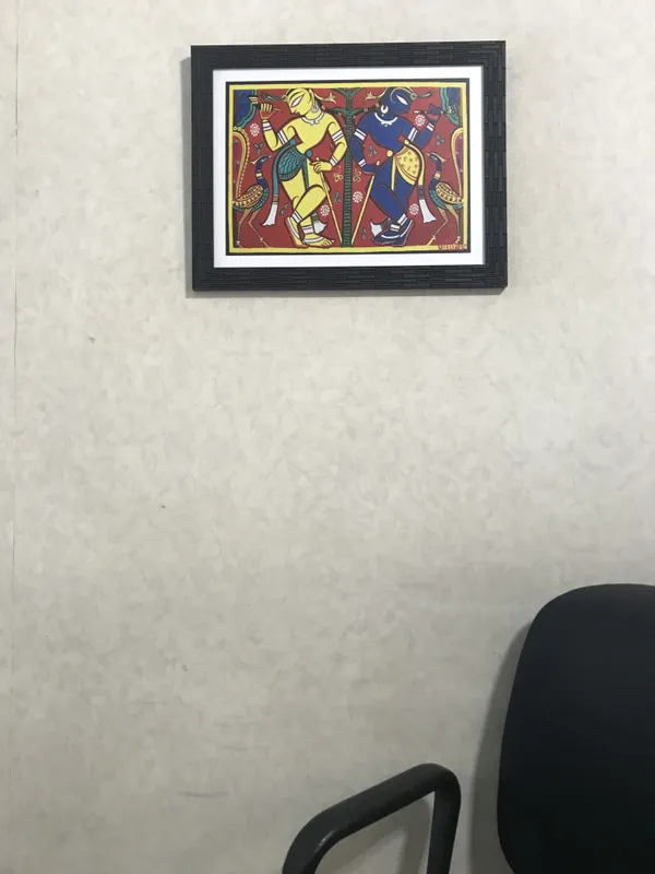 *Krishna-Balram*_-_A_Jamini_Roy_Painting,_Framed_Wall_Decor,_Multicolor