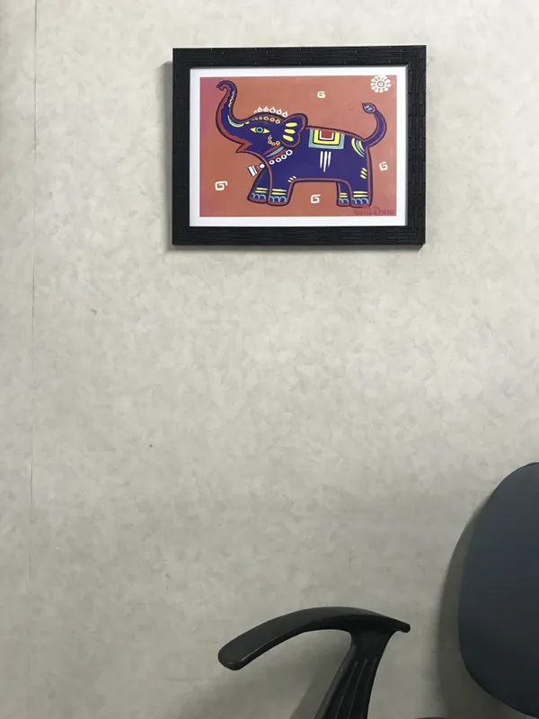*The_Elephant*_-_A_Jamini_Roy_Painting,_Framed_Wall_Decor,_Multicolor