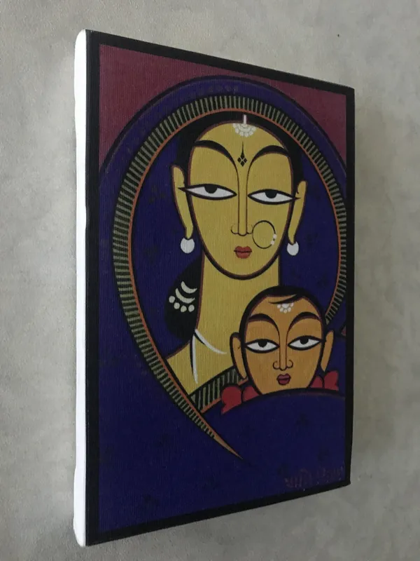 Mother_and_Child_1*_-_A_Jamini_Roy_Painting,_Framed_Canvas_Wall_Decor,_Multicolor