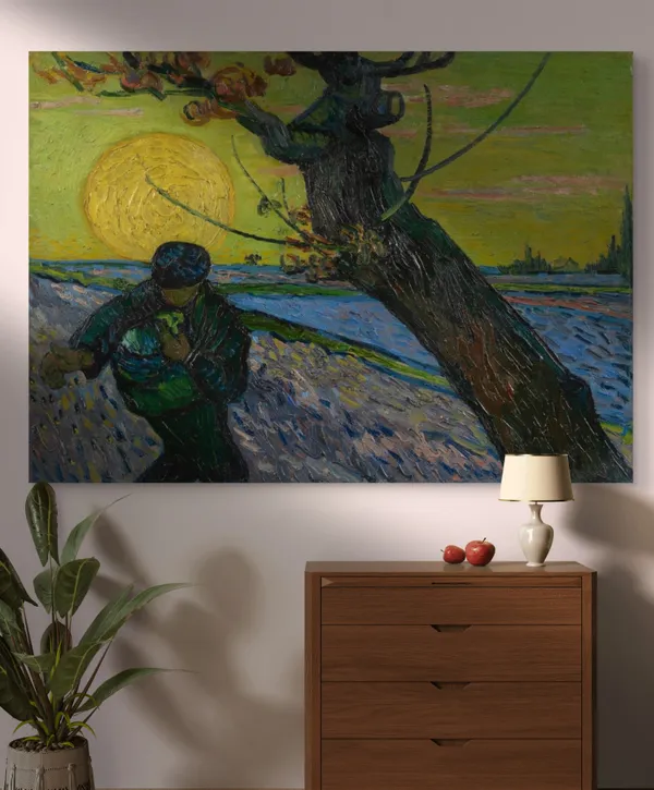 The_Sower_1888,_A_Painting_by_Van_Gogh,_Framed_Canvas,_Wall_Decor,_Multicolor
