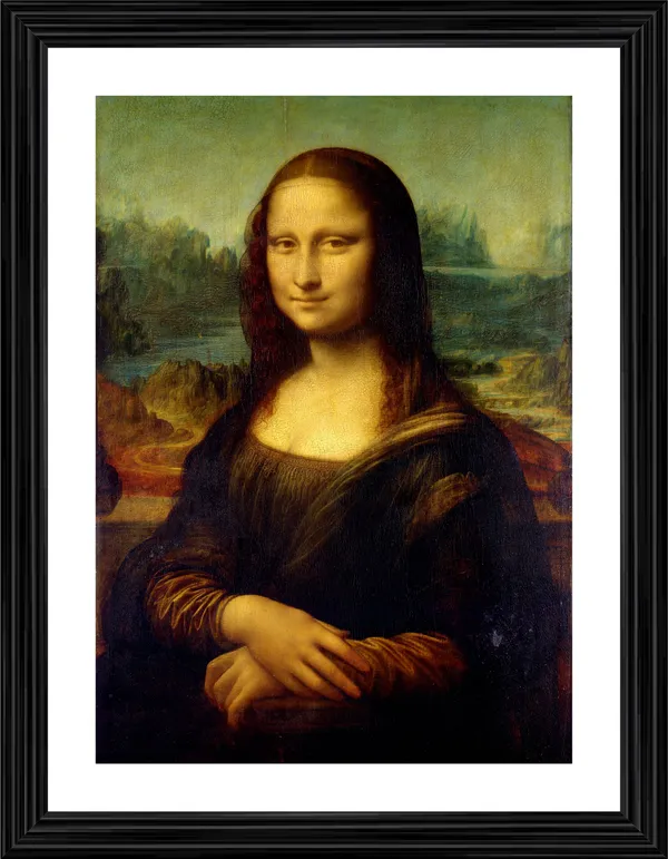 MONALISA_(1503),_A_Painting_by_Leonardo-Da-Vinci,_Wall_Decor,_Framed,_Multicolor