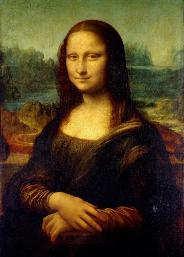 MONALISA_(1503),_A_Painting_by_Leonardo-Da-Vinci,_Wall_Decor,_Framed_Canvas,_Multicolor