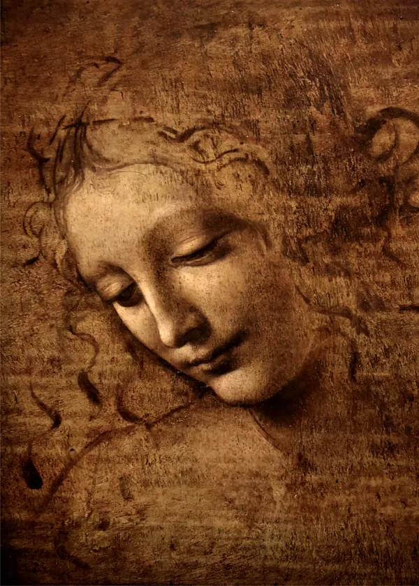 La_Scapigliata_(The_Lady_with_Dishevelled_Hair)�(1506-08),_A_Painting_by_Leonardo-Da-Vinci,_Wall_Decor,_Framed_Canvas,_Multicolor