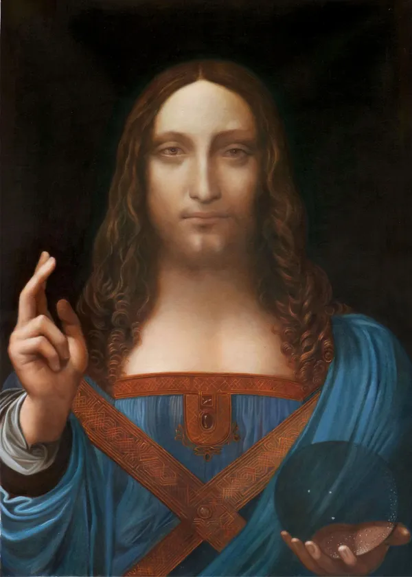 Salvator_Mundi_(1499-1510),_A_Painting_by_Leonardo-Da-Vinci,_Wall_Decor,_Framed_Canvas,_Multicolor
