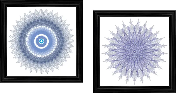 Mandala_Art_for_Wellness,_Meditation_&_Spirituality,_Wall_D�cor,_Framed,_Set_of_2,_15"x15"_each.