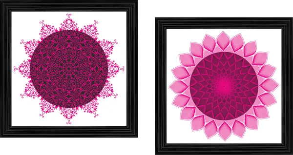 Mandala_Art_for_Wellness,_Meditation_&_Spirituality,_Wall_D�cor,_Framed,_Set_of_2,_15"x15"_each.