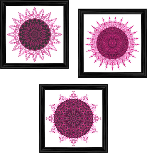 Mandala_Art_for_Wellness,_Meditation_&_Spirituality,_Wall_D�cor,_Framed,_Set_of_3,_12"x12"_each.
