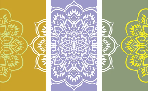 Mandala_Art_for_Wellness,_Meditation_&_Spirituality,_Wall_D�cor,_Framed_Canvas,_Set_of_3,_9"x18"_each.