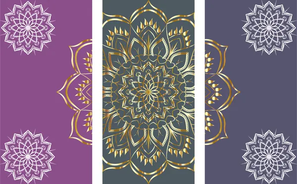 Mandala_Art_for_Wellness,_Meditation_&_Spirituality,_Wall_D�cor,_Framed_Canvas,_Set_of_3,_9"x18"_each.