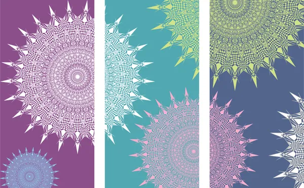 Mandala_Art_for_Wellness,_Meditation_&_Spirituality,_Wall_D�cor,_Framed_Canvas,_Set_of_3,_9"x18"_each.