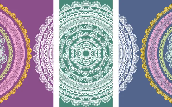 Mandala_Art_for_Wellness,_Meditation_&_Spirituality,_Wall_D�cor,_Framed_Canvas,_Set_of_3,_9"x18"_each.