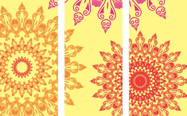 Mandala_Art_for_Wellness,_Meditation_&_Spirituality,_Wall_D�cor,_Framed_Canvas,_Set_of_3,_9"x18"_each.