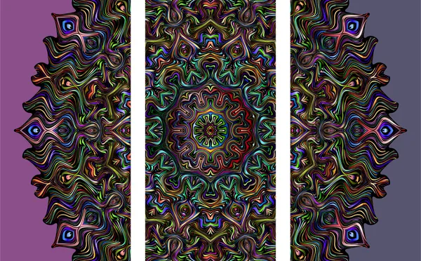 Mandala_Art_for_Wellness,_Meditation_&_Spirituality,_Wall_D�cor,_Framed_Canvas,_Set_of_3,_9"x18"_each.
