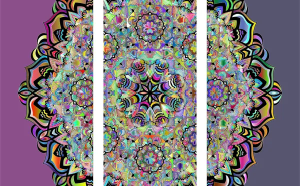 Mandala_Art_for_Wellness,_Meditation_&_Spirituality,_Wall_D�cor,_Framed_Canvas,_Set_of_3,_9"x18"_each.