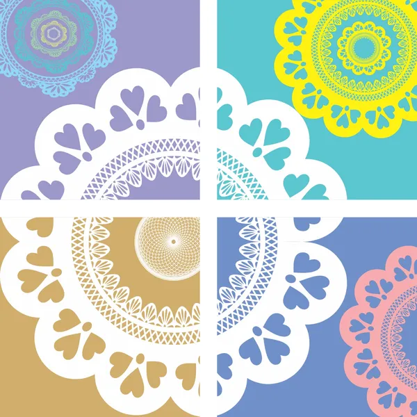 Mandala_Art_for_Wellness,_Meditation_&_Spirituality,_Wall_D�cor,_Framed_Canvas,_Set_of_4,_12"x12"_each.