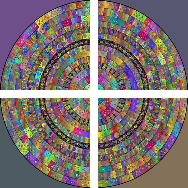 Mandala_Art_for_Wellness,_Meditation_&_Spirituality,_Wall_D�cor,_Framed_Canvas,_Set_of_4,_12"x12"_each.