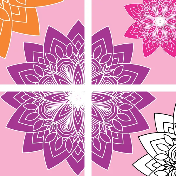 Mandala_Art_for_Wellness,_Meditation_&_Spirituality,_Wall_D�cor,_Framed_Canvas,_Set_of_4,_12"x12"_each.