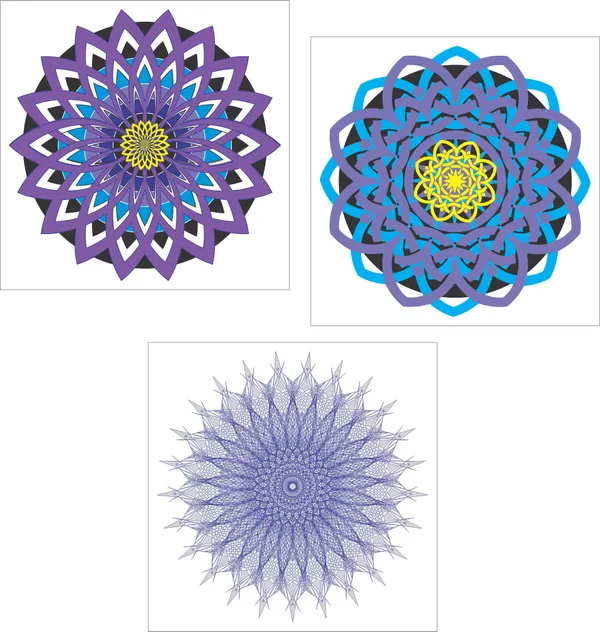 Mandala_Art_for_Wellness,_Meditation_&_Spirituality,_Wall_D�cor,_Framed_Canvas,_Set_of_3,_12"x12"_each.