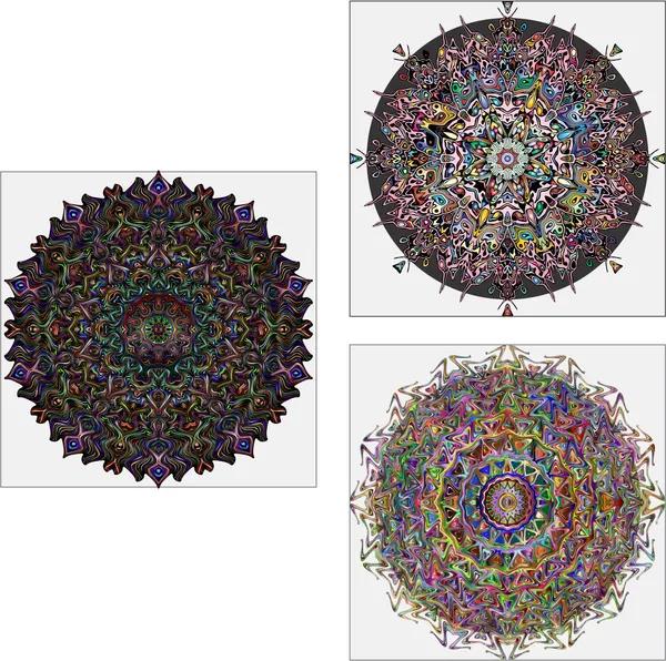 Mandala_Art_for_Wellness,_Meditation_&_Spirituality,_Wall_D�cor,_Framed_Canvas,_Set_of_3,_12"x12"_each.