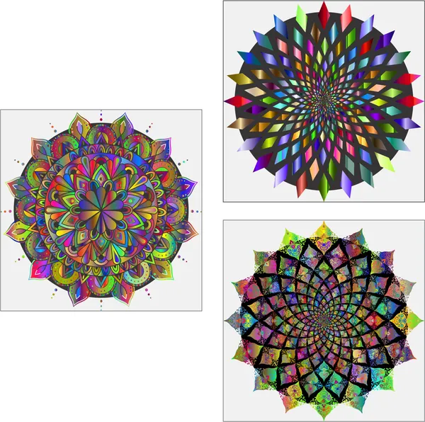 Mandala_Art_for_Wellness,_Meditation_&_Spirituality,_Wall_D�cor,_Framed_Canvas,_Set_of_3,_12"x12"_each.