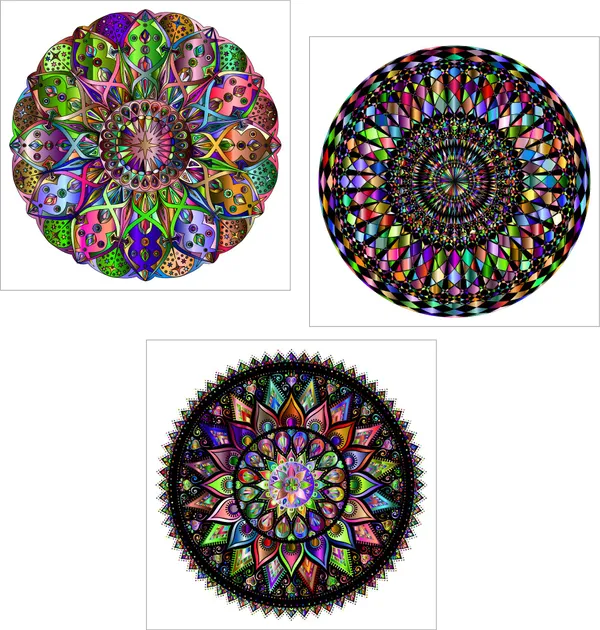 Mandala_Art_for_Wellness,_Meditation_&_Spirituality,_Wall_D�cor,_Framed_Canvas,_Set_of_3,_12"x12"_each.