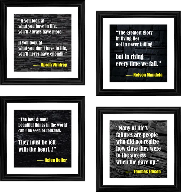 Motivational_Quotes,_Inspirational_Wall_D�cor_Frames,_Set_of_4,_Framed.