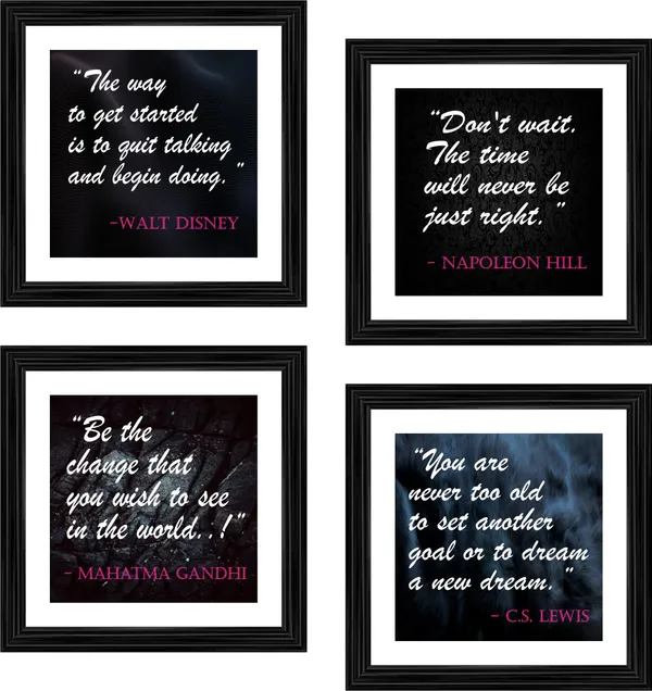 Motivational_Quotes,_Inspirational_Wall_D�cor_Frames,_Set_of_4,_Framed.