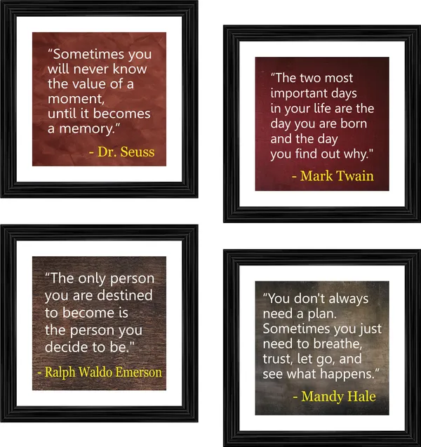 Motivational_Quotes,_Inspirational_Wall_D�cor_Frames,_Set_of_4,_Framed.