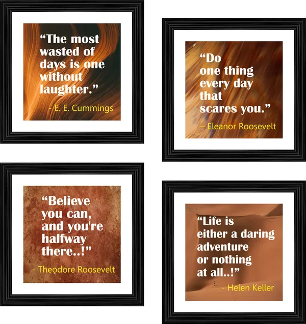 Motivational_Quotes,_Inspirational_Wall_D�cor_Frames,_Set_of_4,_Framed.