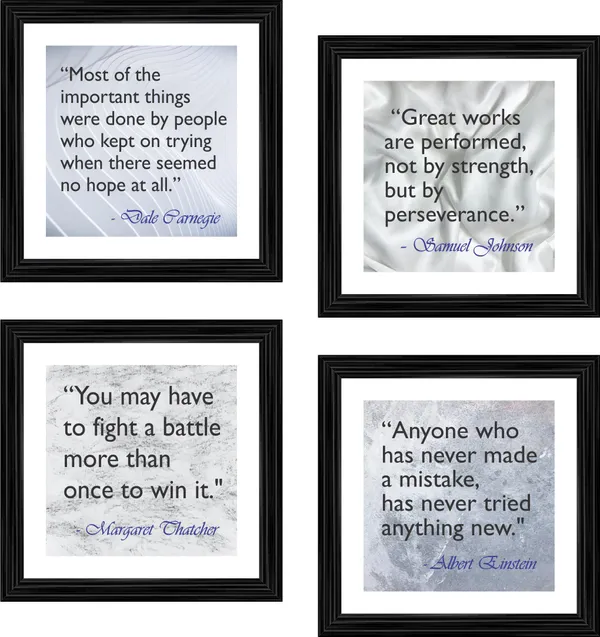 Motivational_Quotes,_Inspirational_Wall_D�cor_Frames,_Set_of_4,_Framed.