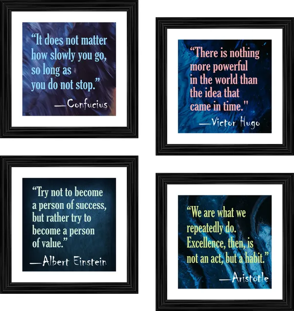 Motivational_Quotes,_Inspirational_Wall_D�cor_Frames,_Set_of_4,_Framed.
