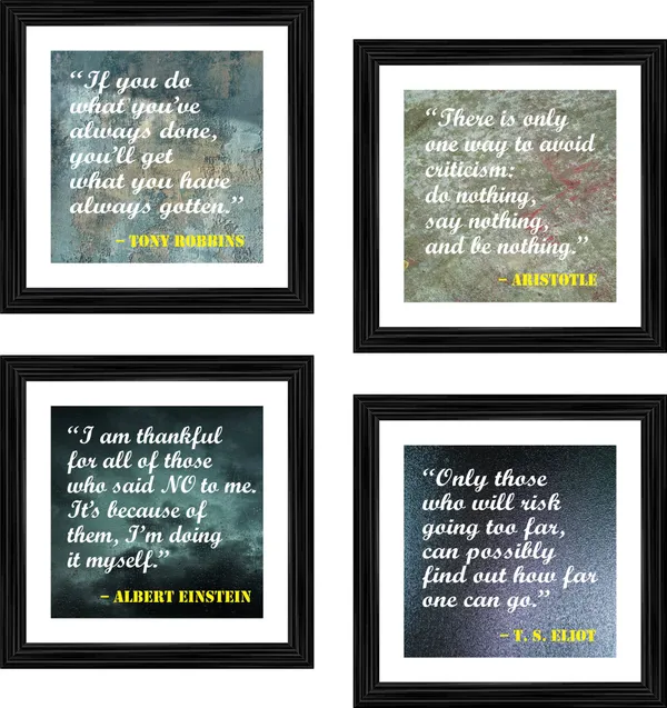 Motivational_Quotes,_Inspirational_Wall_D�cor_Frames,_Set_of_4,_Framed.