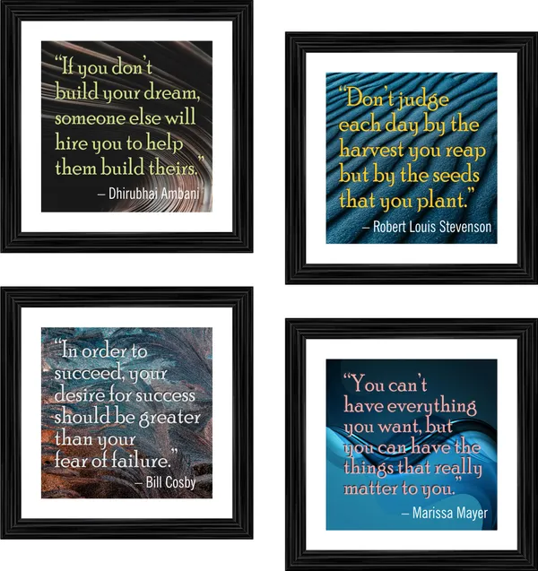 Motivational_Quotes,_Inspirational_Wall_D�cor_Frames,_Set_of_4,_Framed.