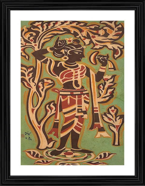 *Shakuntala*,_A_Painting_by_Nandlal_Bose,_Framed,_Wall_D�cor,_Multicolor