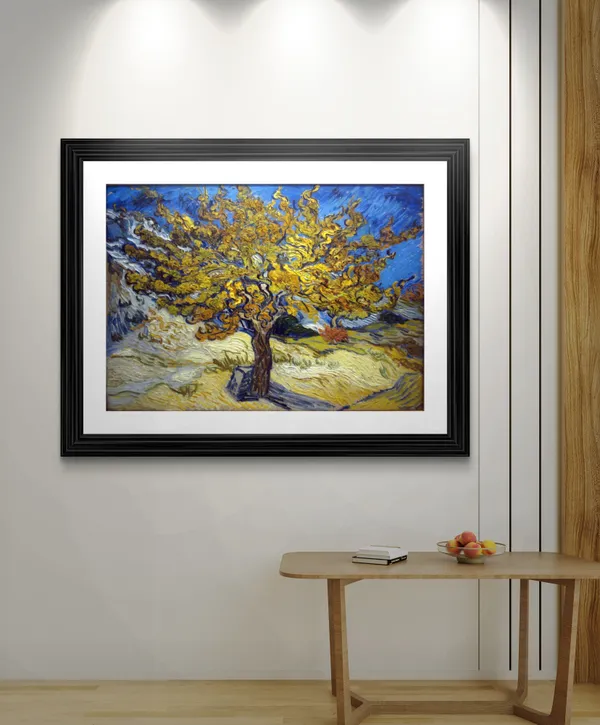 Mulberry_Tree_I_Autumn_1889,_A_Painting_by_Van_Gogh,_Framed,_Wall_Decor,_Multicolor