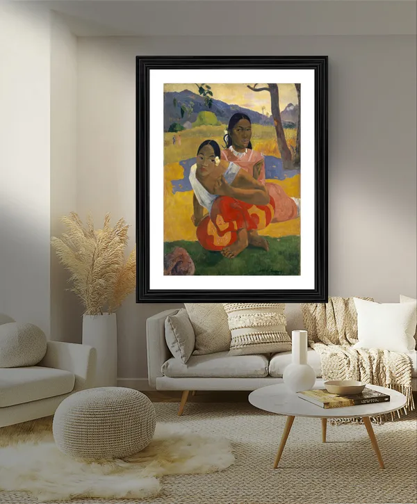 When_Will_You_Marry?_(1892)-_A_Painting_by_Paul_Gauguin,_Wall_Decor,_Framed,_Multicolor