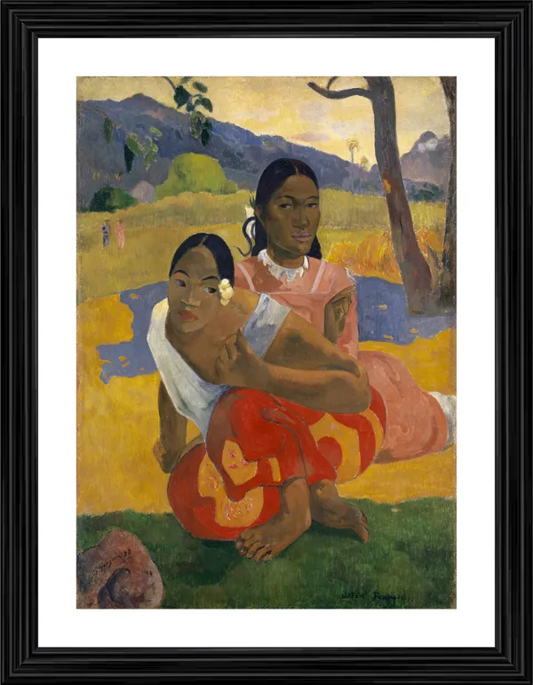 When_Will_You_Marry?_(1892)-_A_Painting_by_Paul_Gauguin,_Wall_Decor,_Framed,_Multicolor