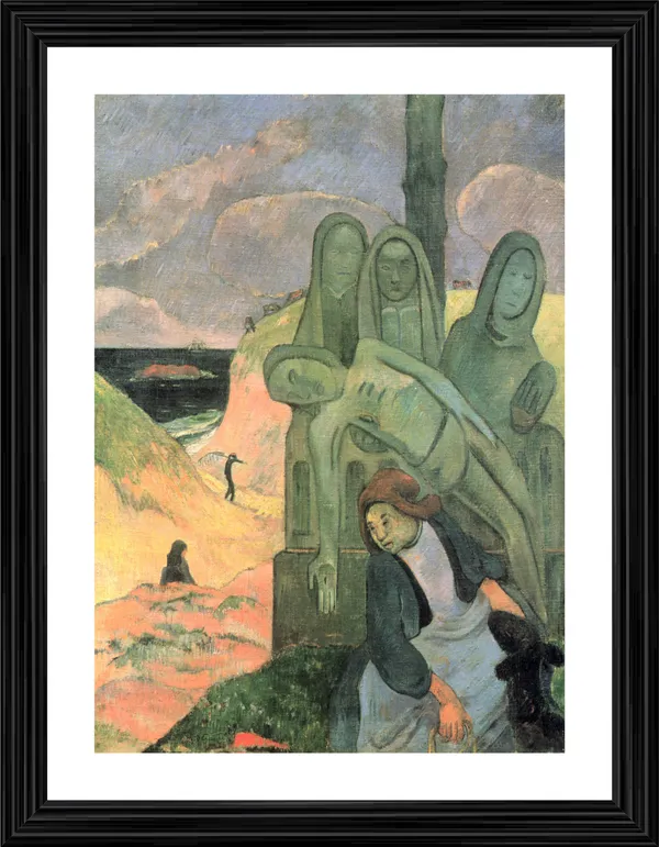 The_Green_Christ_(1889)-_A_Painting_by_Paul_Gauguin,_Wall_Decor,_Framed,_Multicolor