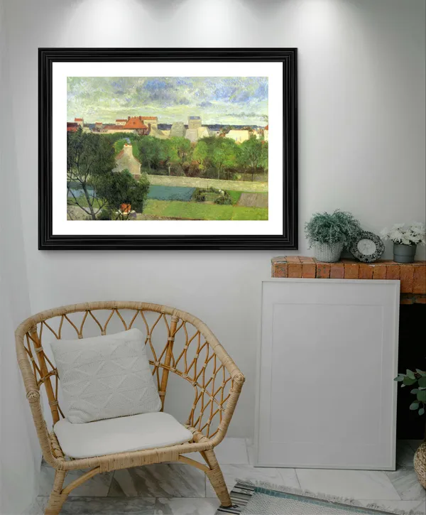 The_Market_Gardens_of_Vaugirard_(1879)-_A_Painting_by_Paul_Gauguin,_Wall_Decor,_Framed,_Multicolor