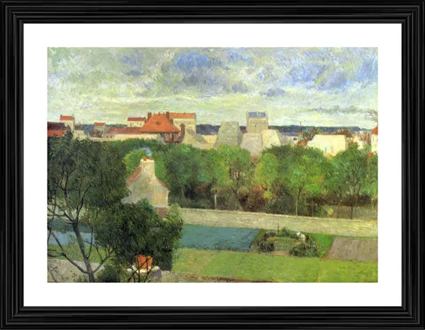 The_Market_Gardens_of_Vaugirard_(1879)-_A_Painting_by_Paul_Gauguin,_Wall_Decor,_Framed,_Multicolor